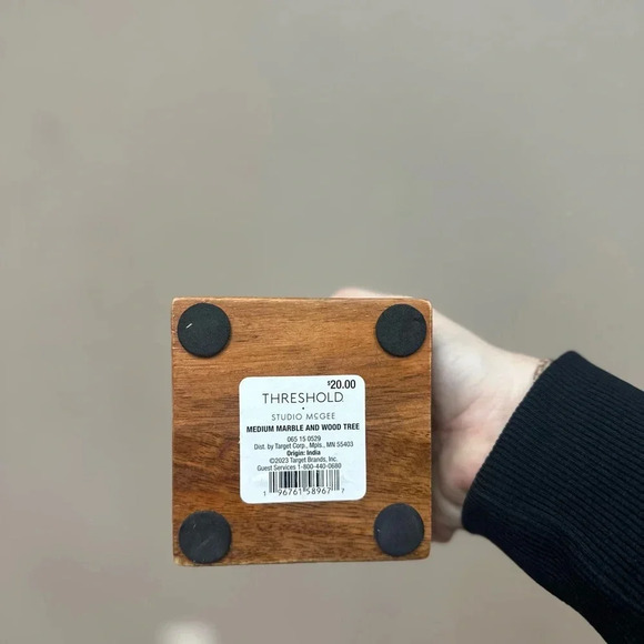 STUDIO MCGEE MEDIUM MARBLE AND WOOD TREE - Picture 4 of 4